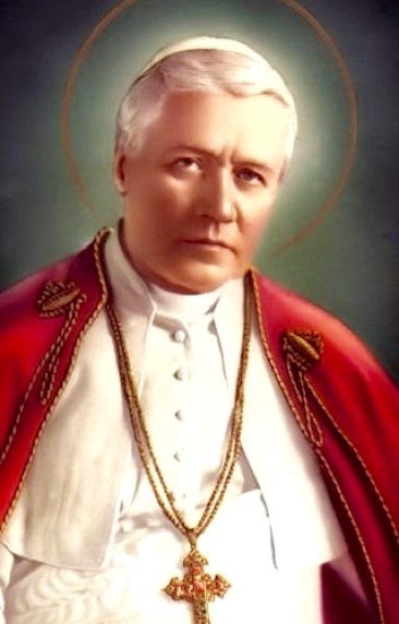 St Pius X holy image